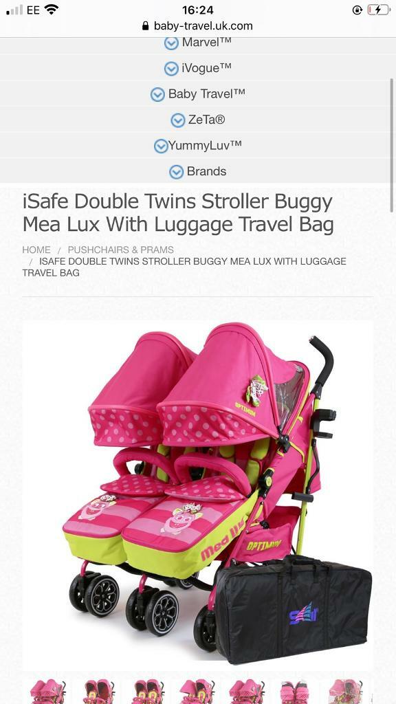 isafe double stroller